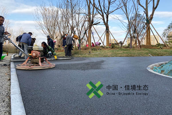 江寧秦淮河公園透水道路